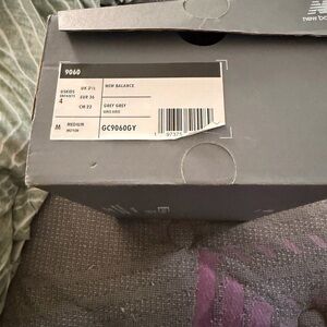 New Balance Grey Shoe Box with Label